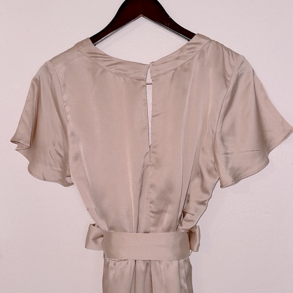 Show Me Your Mumu - Say I Do romper - large - champagne Luxe satin pajamas NWOT - Picture 13 of 16
